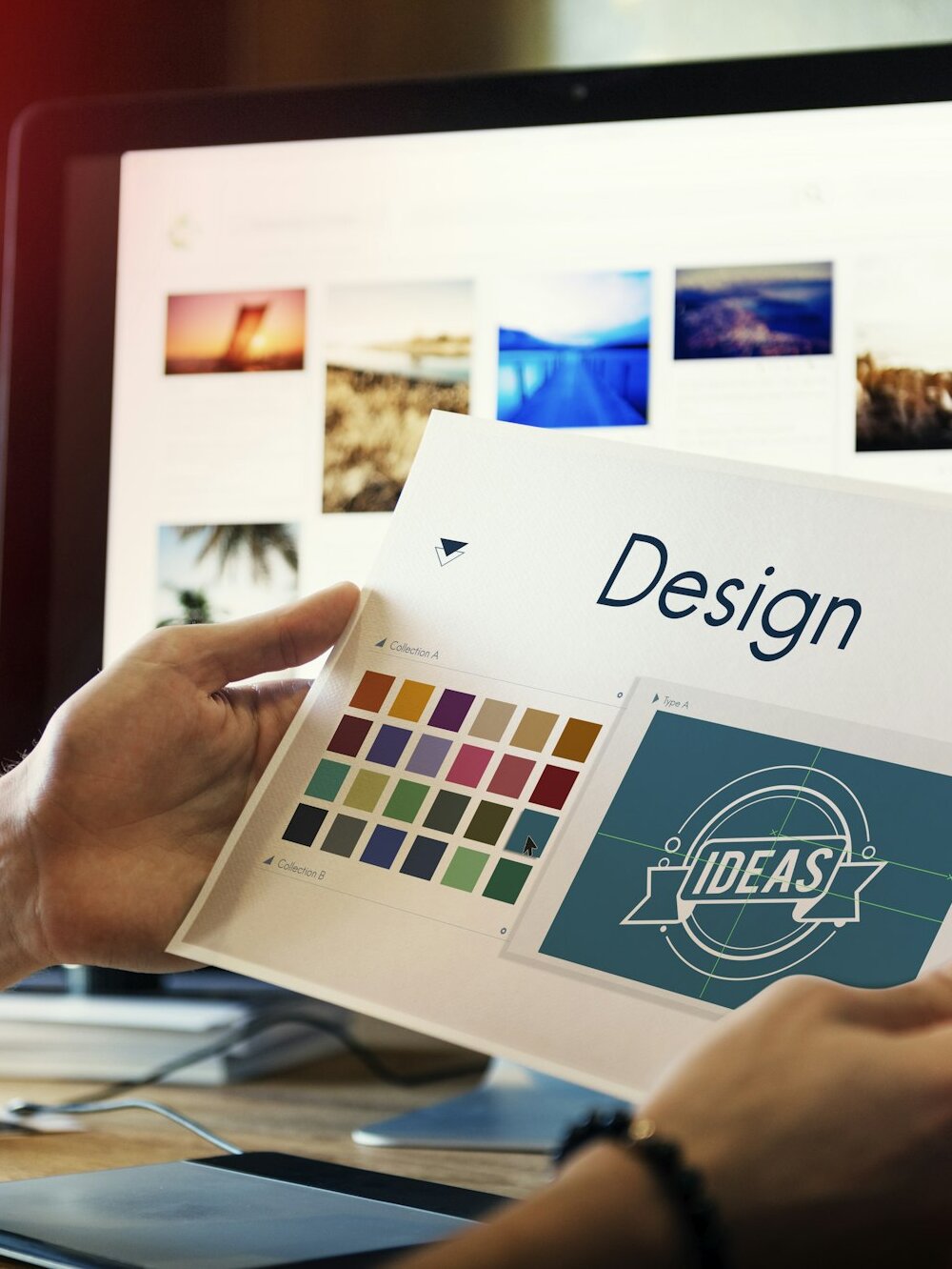 Design Be Creative Inspiration Logo Concept